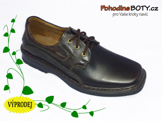 Pánské kožené polobotky Fox čokoládové